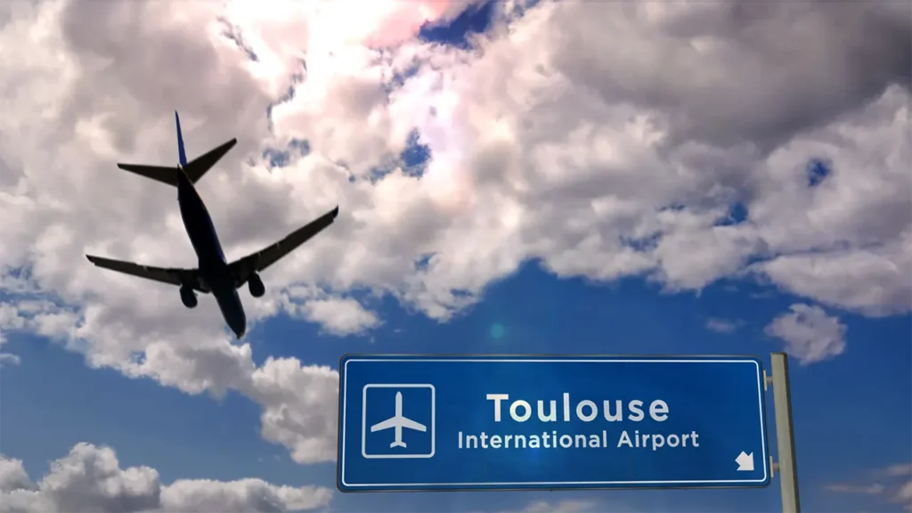 Image d'un taxi qui fait un transfert gare aéroport